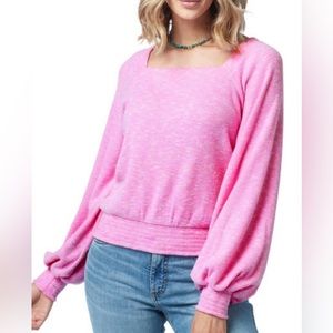 Wrangler Retro Billabong Ladies Pink Smocked Top Size Small  New With Tags